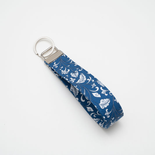 Cotton Wristlet Key Fob (Anatolia - Blue)