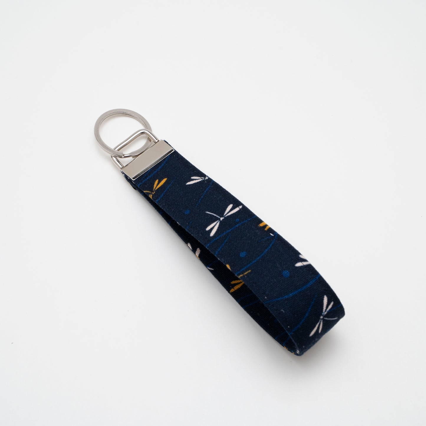 Cotton Wristlet Key Fob (Japanese Style Dragonfly - Nvay)