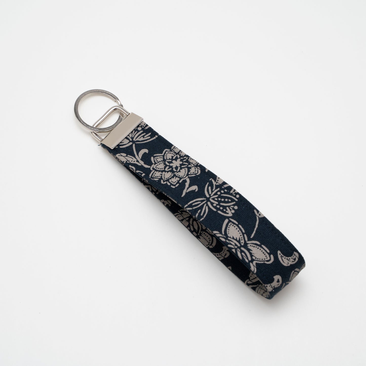 Cotton Wristlet Key Fob (Lotus)