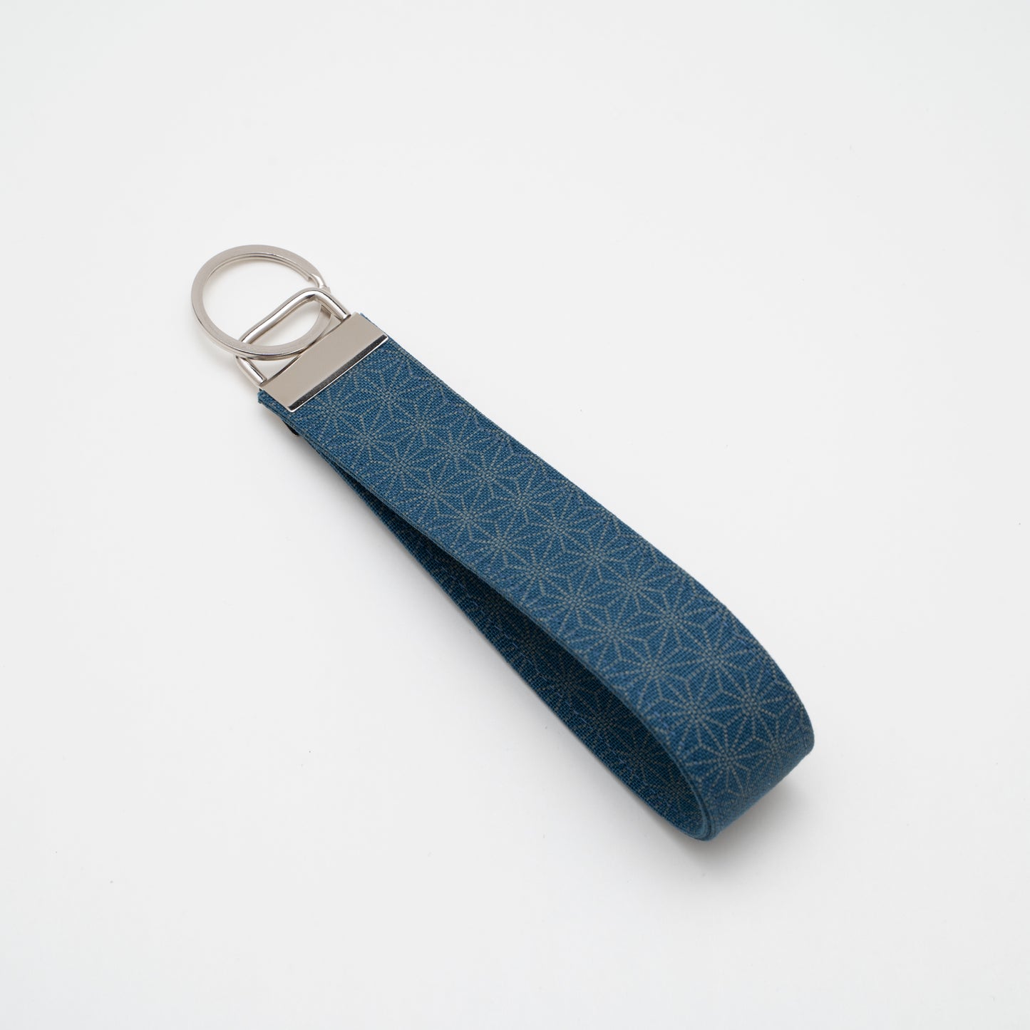 Cotton Wristlet Key Fob (Japanese Leaf)