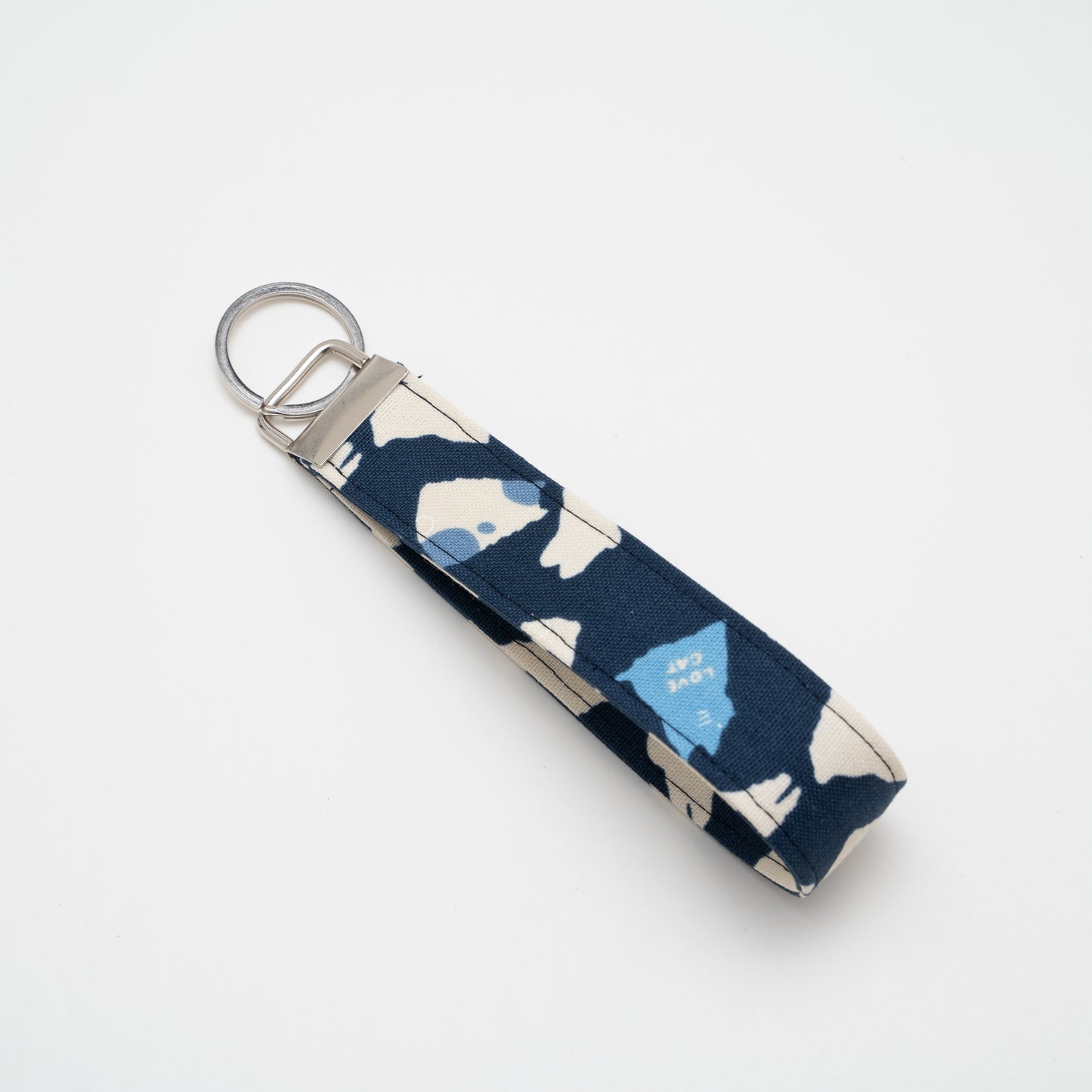 Cotton Wristlet Key Fob (Lovely Kitten)