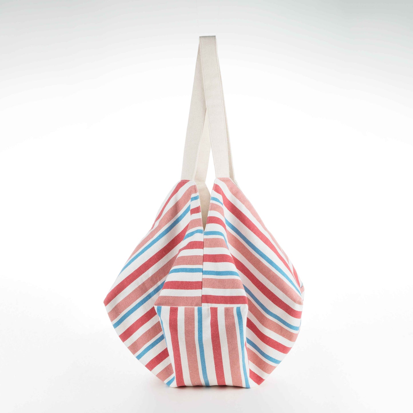 Origami Bag (Red White Blue Stripe, Hong Kong 80's Vintage Style)