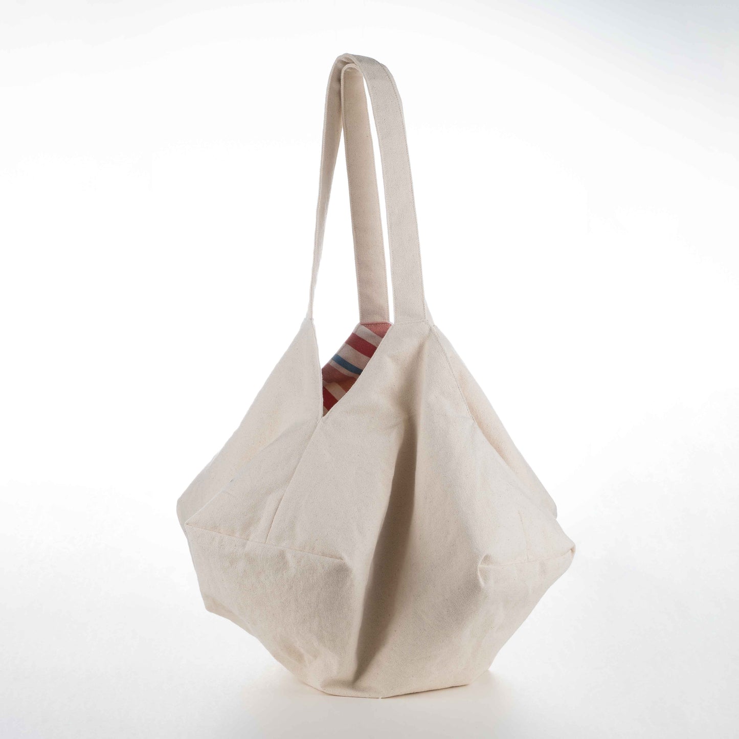 Origami Bag (Red White Blue Stripe, Hong Kong 80's Vintage Style)