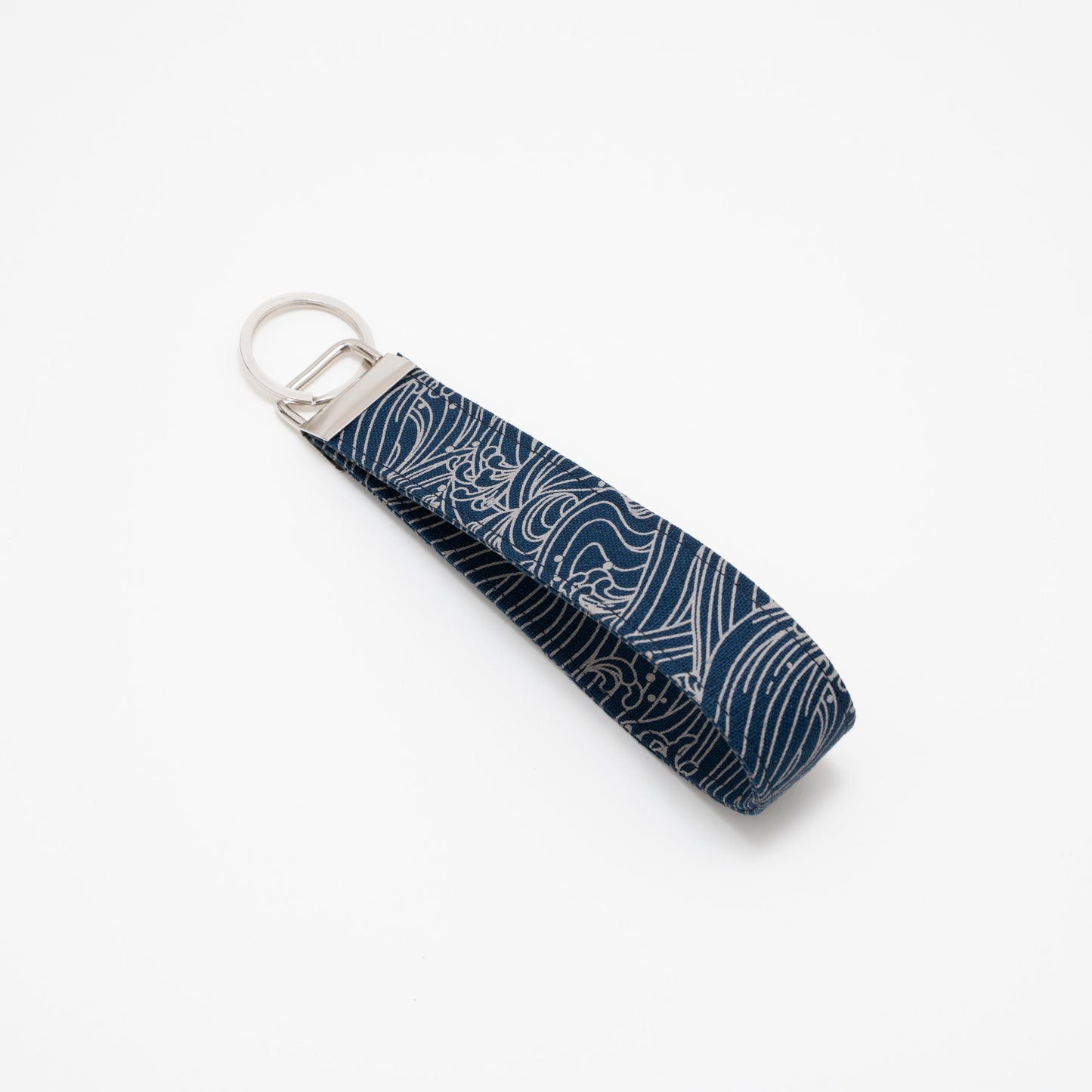 Cotton Wristlet Key Fob (Thick Cotton - Waves)