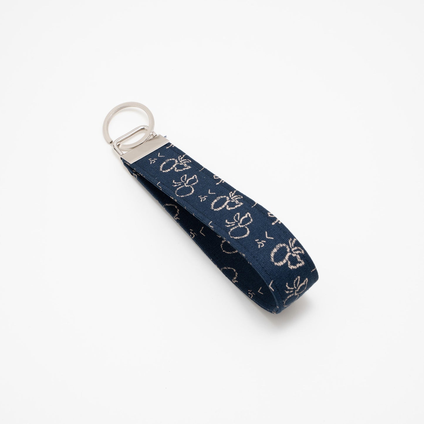 Cotton Wristlet Key Fob (Hyoutan Blue)