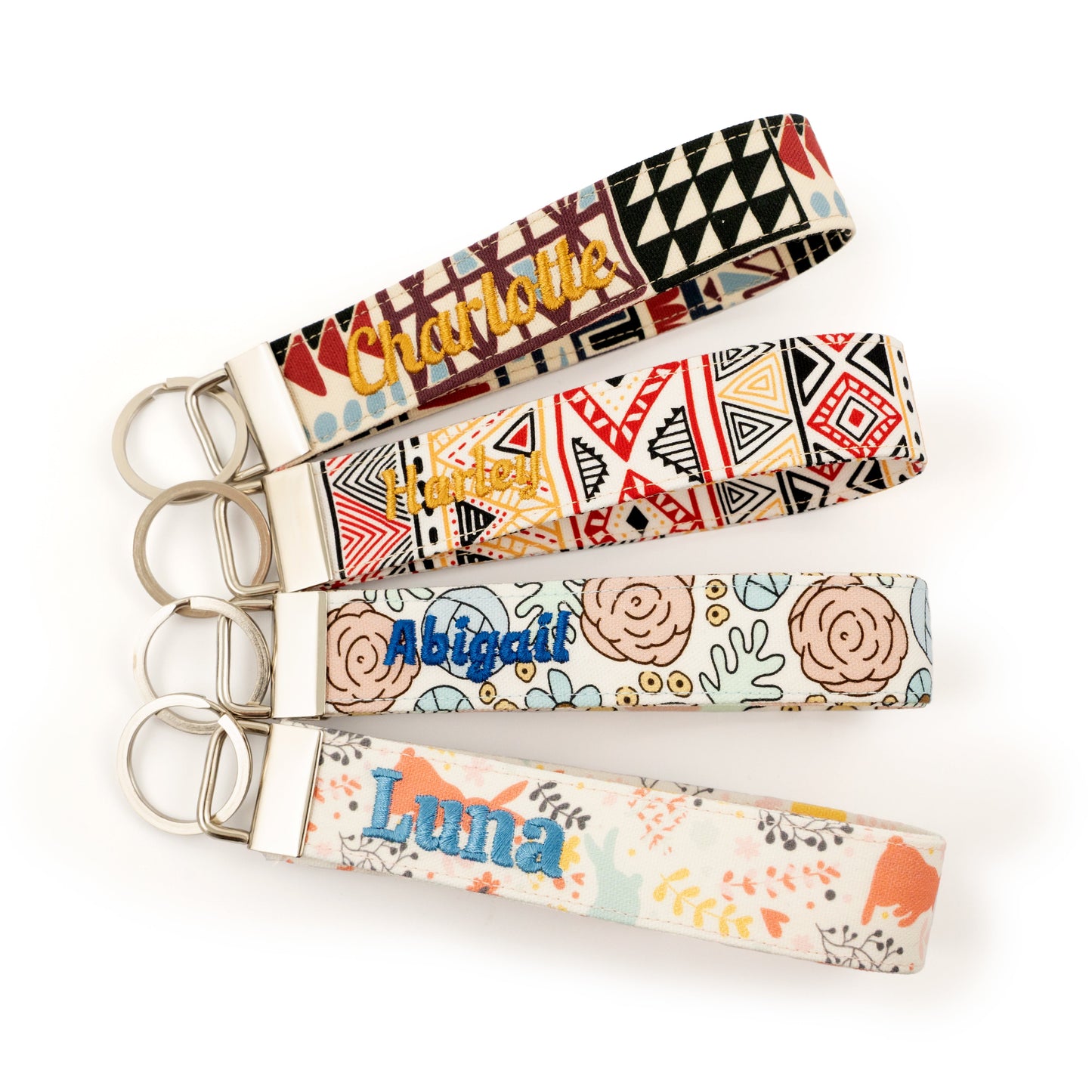 Cotton Wristlet Key Fob (Nordic Annual Ring)